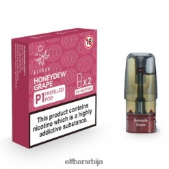 BH6XH4163 елфбар мате 500 п1 напуњене махуне - 20мг (2 паковања) медљика грожђа