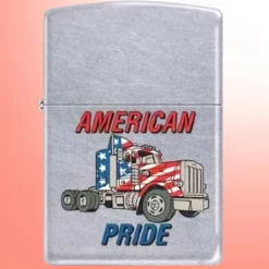 Zippo Lighter - American Pride Street Chrome, poklon kutija