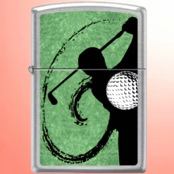 Zippo upaljač Golf Swing - hromirani sa 3D slikom