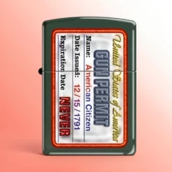 Zippo Lighter - Američka dozvola za oružje, zelena mat