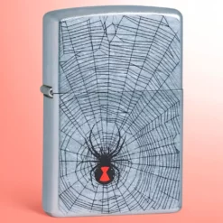 Zippo upaljač Black Widow Street Chrome, doživotna garancija