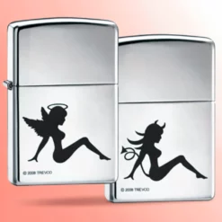 Zippo upaljač - Trucker Angel Devil Visoki polirani hrom