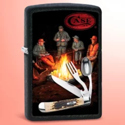 Zippo Lighter - Case Hobo Black Matte za logorsku vatru