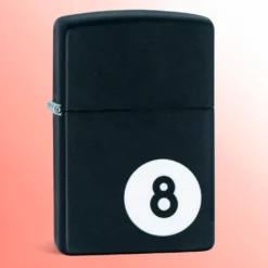 Zippo Upaljač Osmica Crna Mat u ekološkoj poklon kutiji