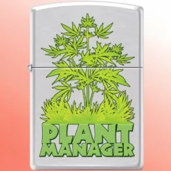 Zippo upaljač Plant Manager Brushed Chrome - dož. garancija