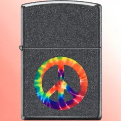 Zippo upaljač Peace Iron Stone sa doživotnom garancijom