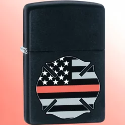 Zippo upaljač Thin Red Line Cross - crni mat
