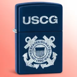 Zippo upaljač - USCG Distressed Logo, mornarsko plava mat