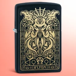 Zippo vetrootporan upaljač R'lyeh morsko čudovište crna mat