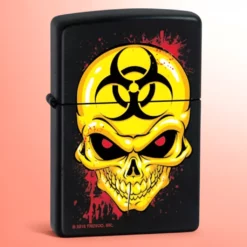 Zippo upaljač Biohazard Lobanja, proizvedeno u SAD