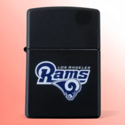 Zippo Lighter - Crni mat, Los Angeles Rams