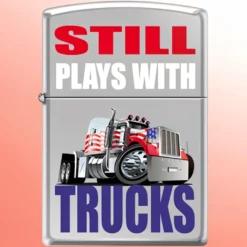 Zippo upaljač Still Plays with Trucks (visokopolirani hrom)