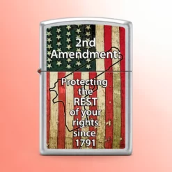 Zippo Windproof Lighter - 2nd Amendment: Protect Your Rights