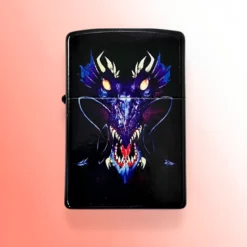 Zippo vetrootporni upaljač - 2005 Ah Dragon, crni mat