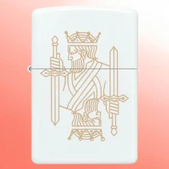 Zippo Lighter - Dvostrani Kralj i Kraljica Regal White mat