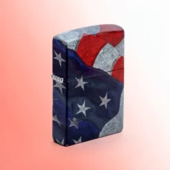 Zippo Lighter - Američka zastava, 540 Fusion tumbled brass