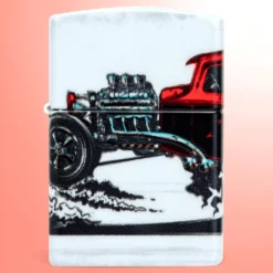 Zippo Lighter - Crveni Hot Rod, 540 Color dizajn