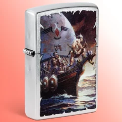 Zippo upaljač Street Chrome - Frazetta Kane Golden Sea