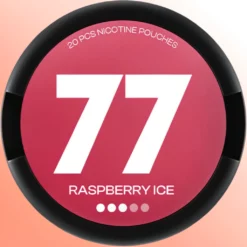 77 Raspberry Ice Nikotinske vrećice – 10mg (5 pakovanja)