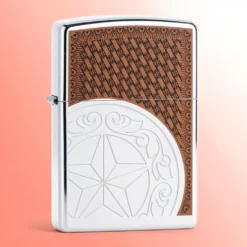 Zippo Classics upaljač Star Concho sjajni hrom vetrootporni