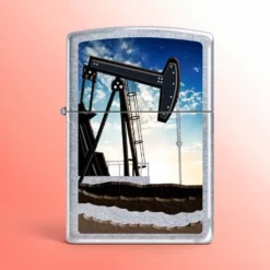 Zippo Upaljač Oil Well Street Chrome - Vetrootporni