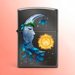 Zippo Classics Upaljač Sunce i Mesec Black Ice, Made In USA