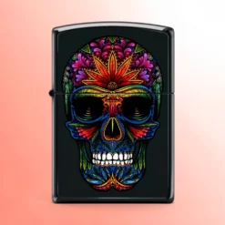 Zippo Classics upaljač Tropska šećerna lobanja crni mat