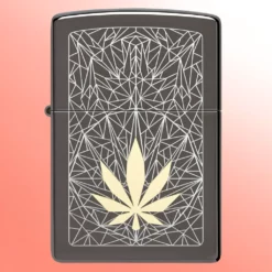 Zippo upaljač Cannabis Black Ice sa Laser Two-Tone dizajnom