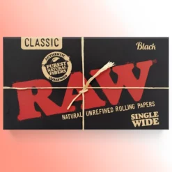 RAW Black Single Wide Double Feed rizle, 100 listova